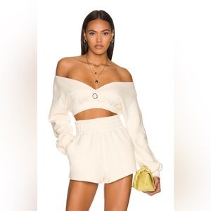 Camila Coelho Kenzie Pullover in Bone